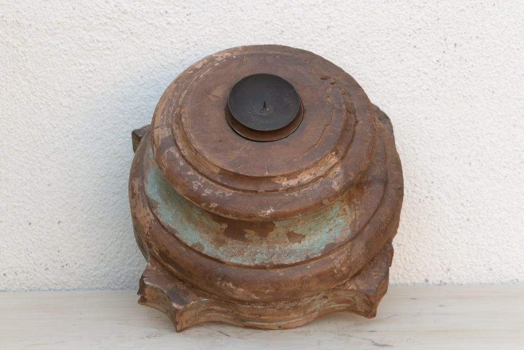 Early 1800's Large Teak Column Base (Trade)