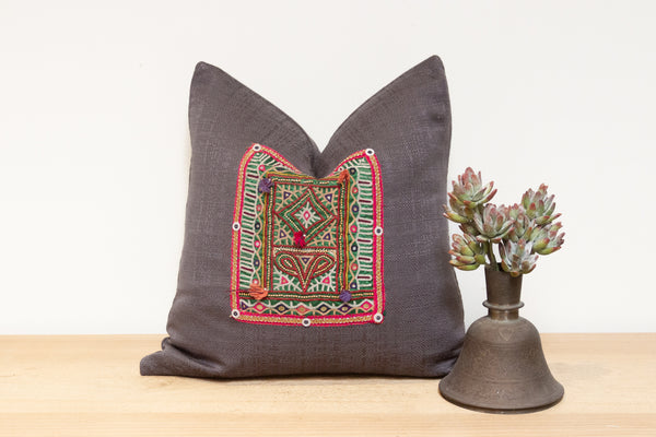 Sriha Antique Tapestry Linen Pillow