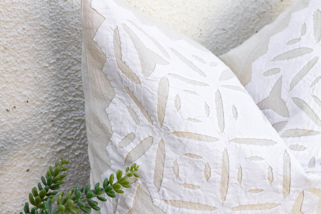 Open Desert Applique Pillow Cover