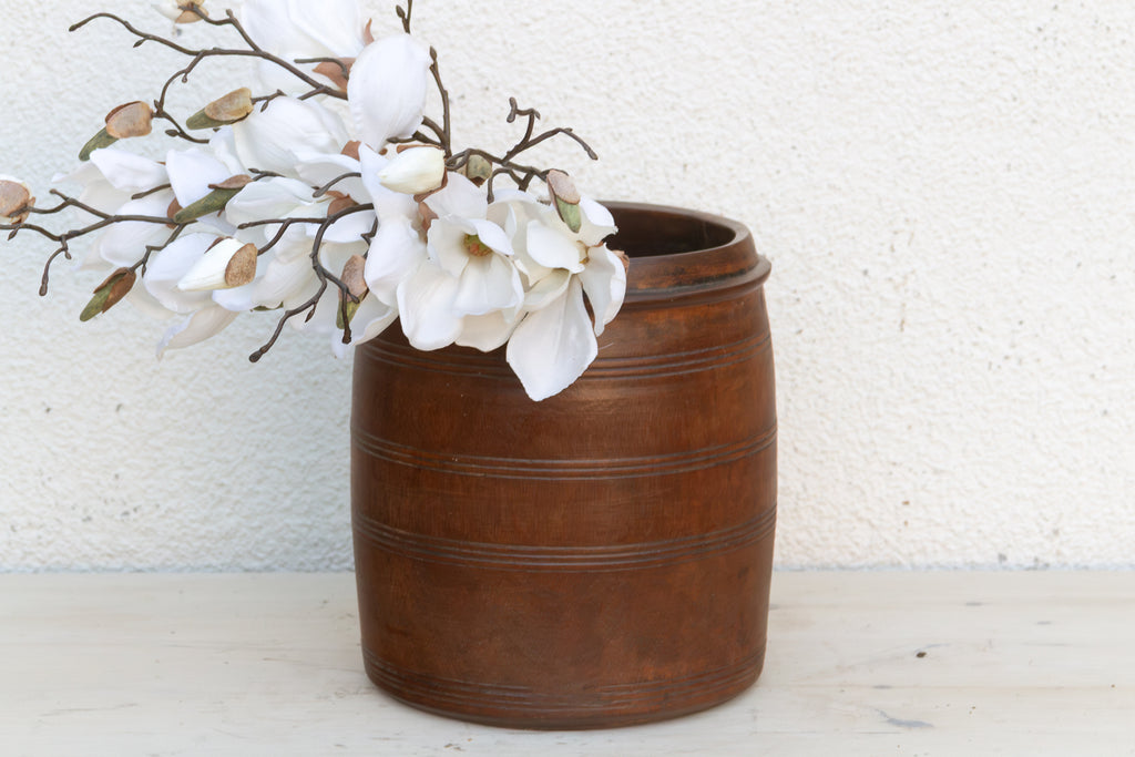 Antique Colonial Turned Grain Bowl