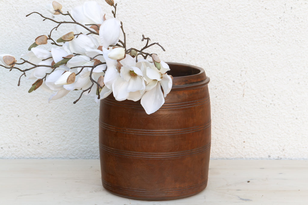 Antique Colonial Turned Grain Bowl