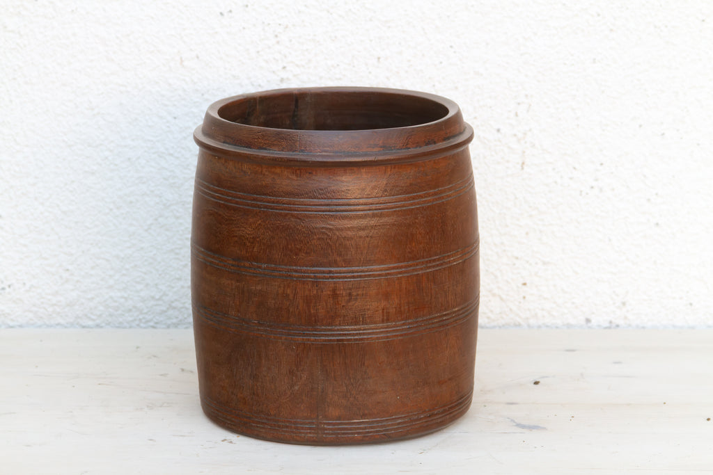 Antique Colonial Turned Grain Bowl