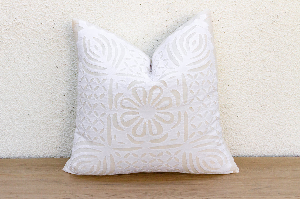 Marigold Dreams Applique Pillow Cover