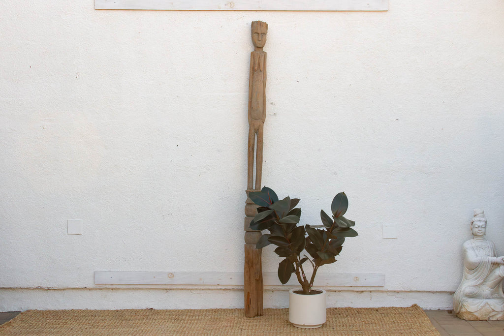 Antique Sun-Bleached Tribal Wurkun Slender Figure