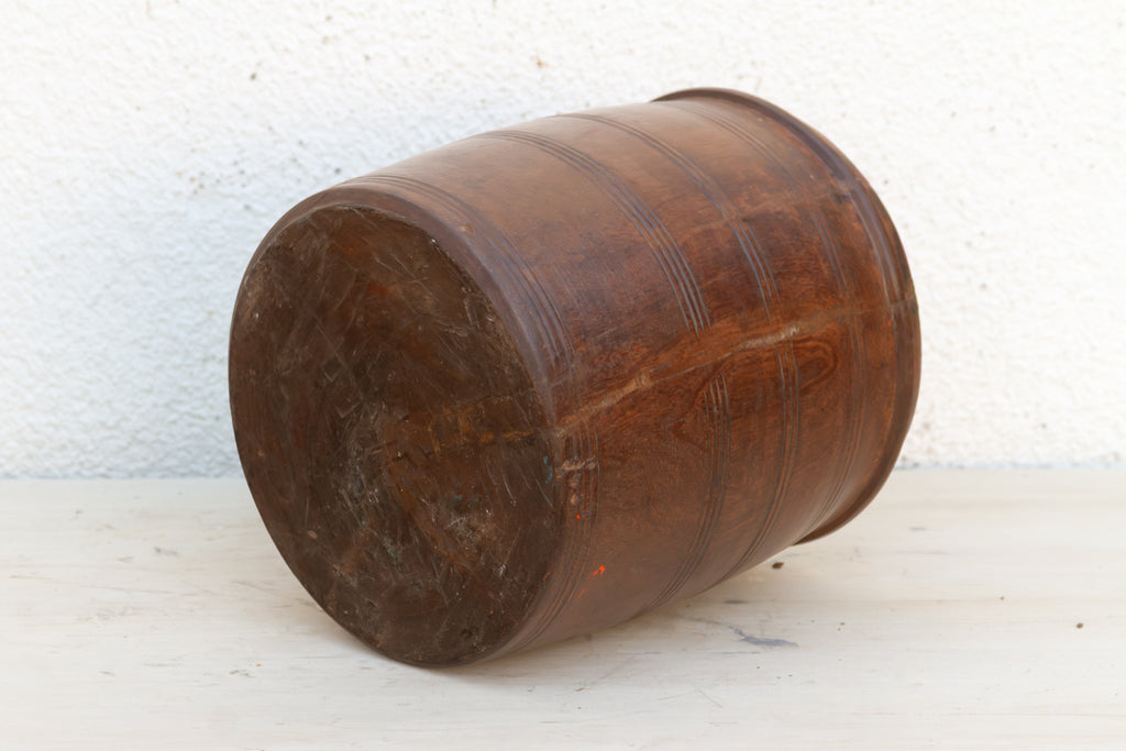 Antique Colonial Turned Grain Bowl