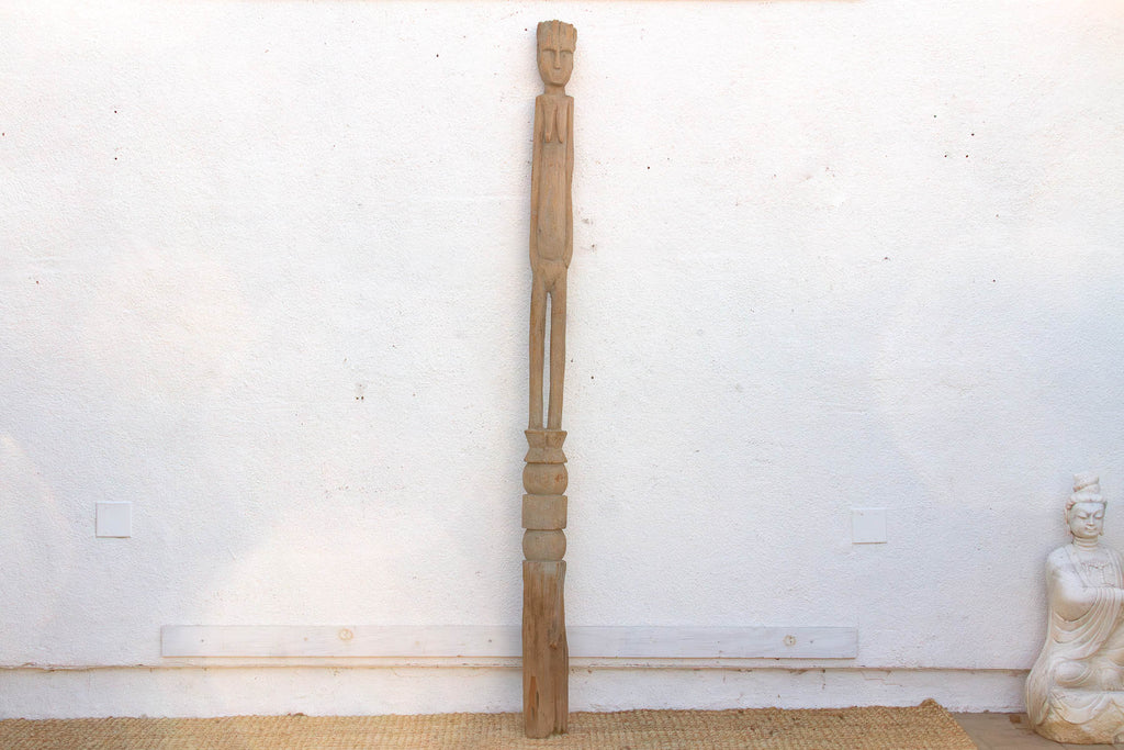Antique Sun-Bleached Tribal Wurkun Slender Figure