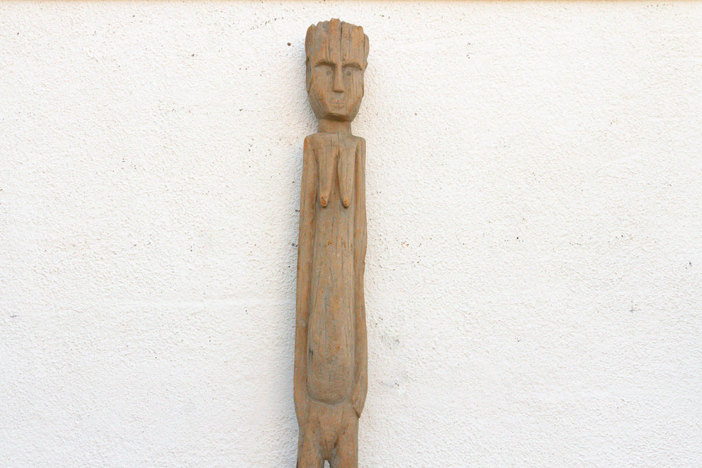 Antique Sun-Bleached Tribal Wurkun Slender Figure