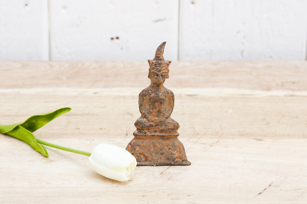 Antique Miniature Patinated Burmese Buddha