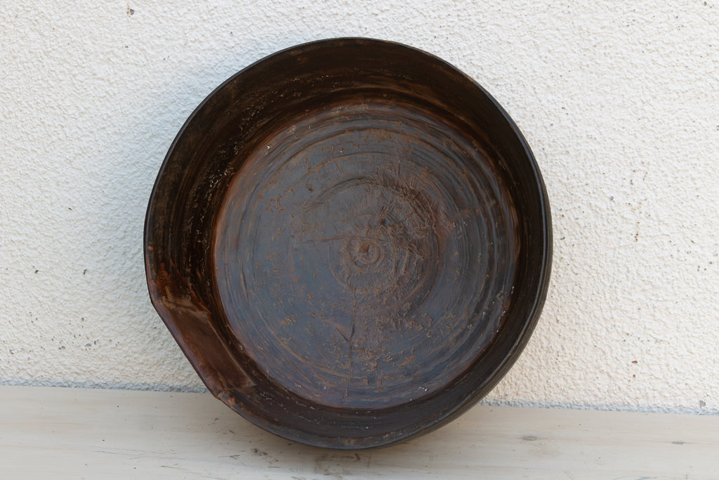 Patinated Dark Smoke Kitchen Bowl