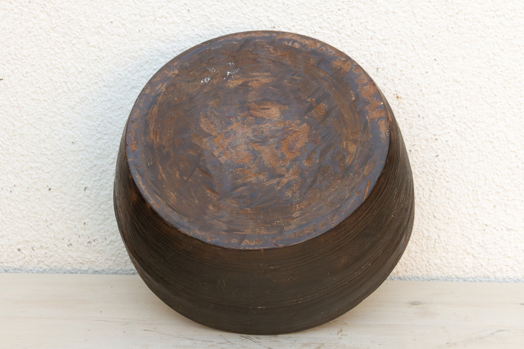 Patinated Dark Smoke Kitchen Bowl