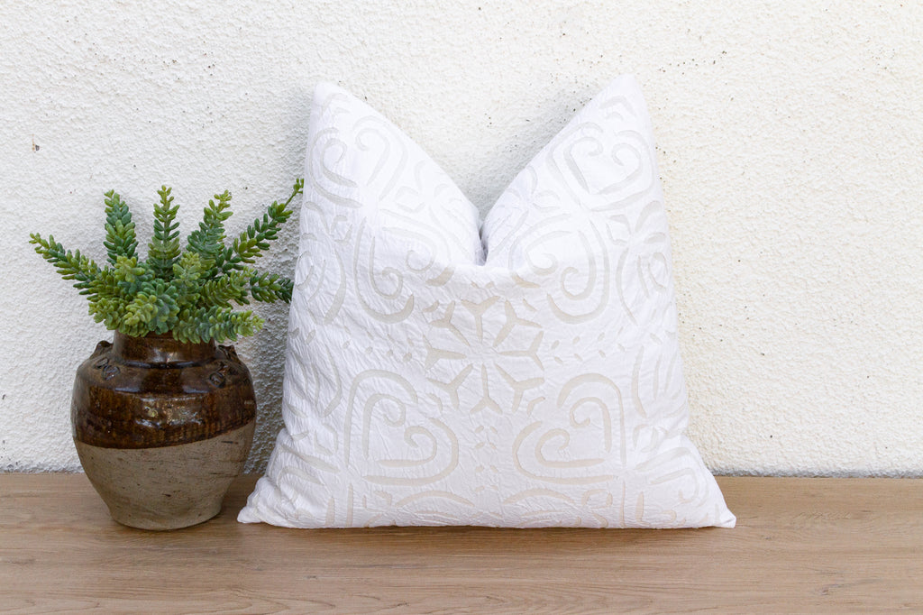 Gulmohar Applique Pillow Cover