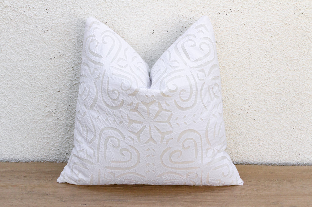 Gulmohar Applique Pillow Cover