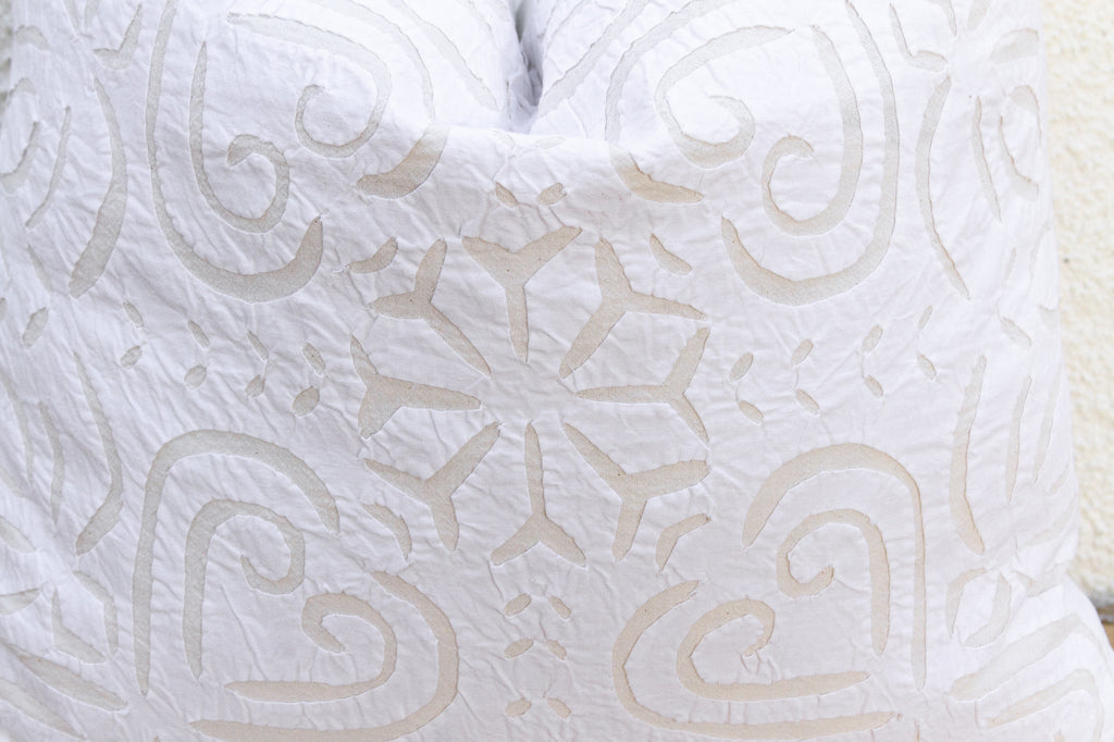 Gulmohar Applique Pillow Cover