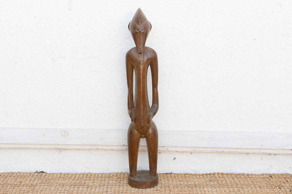 Refined Fang People Male Guardian Figure