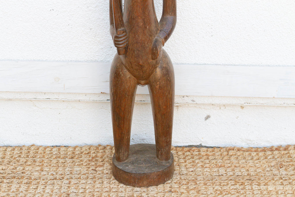 Refined Fang People Male Guardian Figure