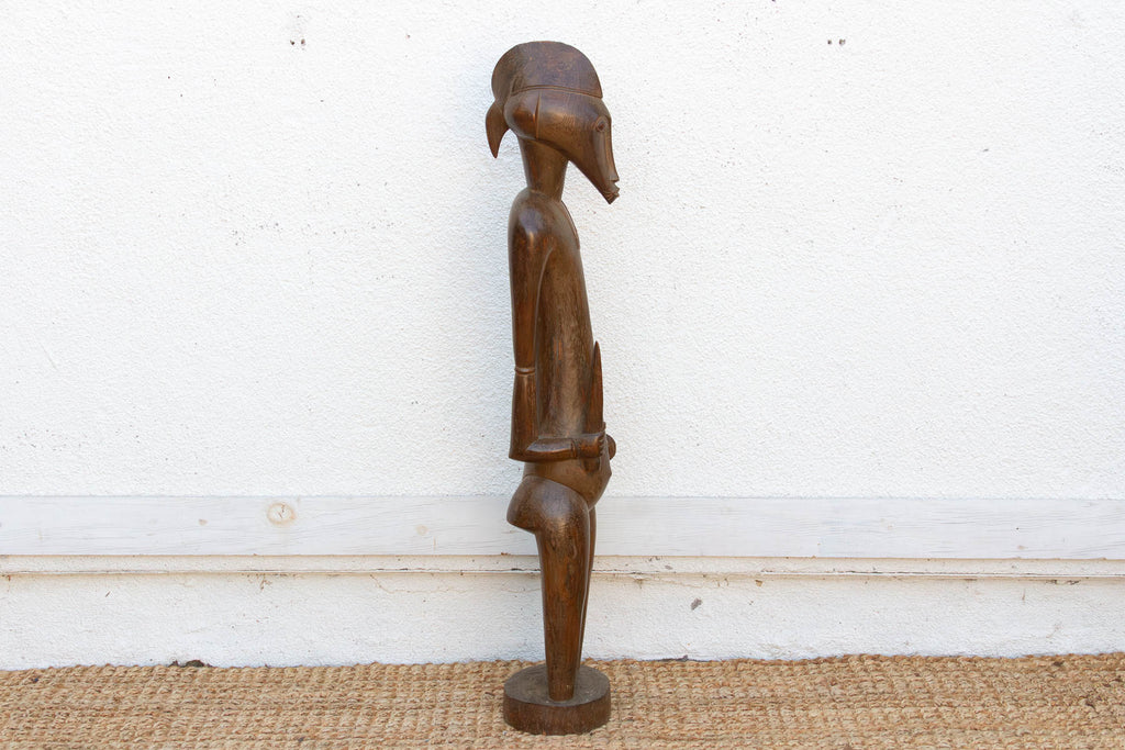 Refined Fang People Male Guardian Figure