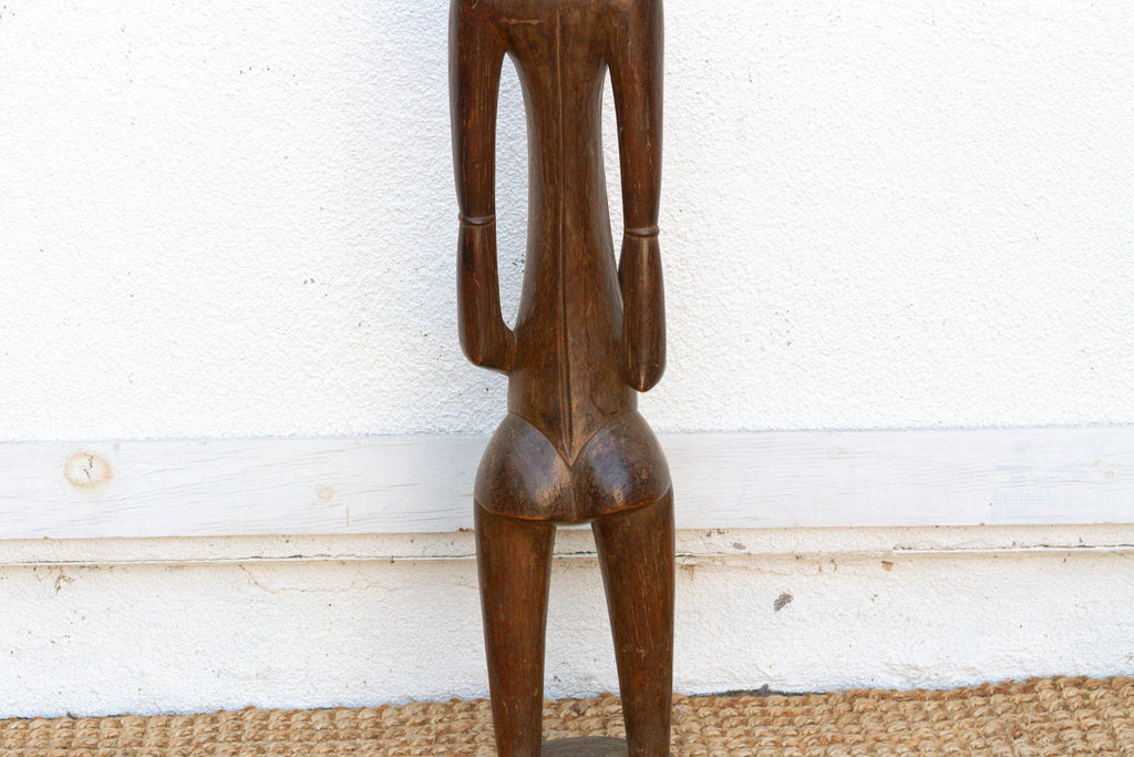 Refined Fang People Male Guardian Figure