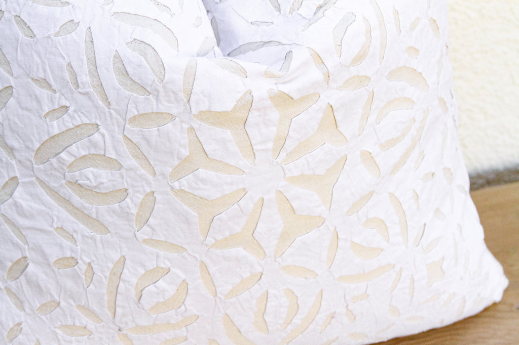 Amrita Bloom Applique Pillow Cover