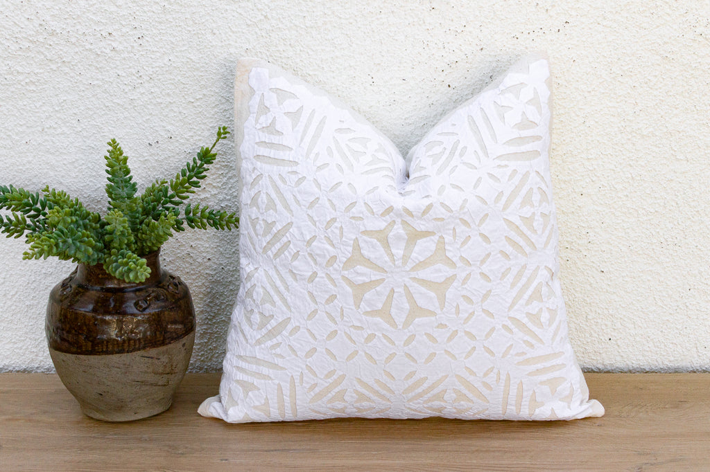 Kesar Bloom Applique Pillow Cover