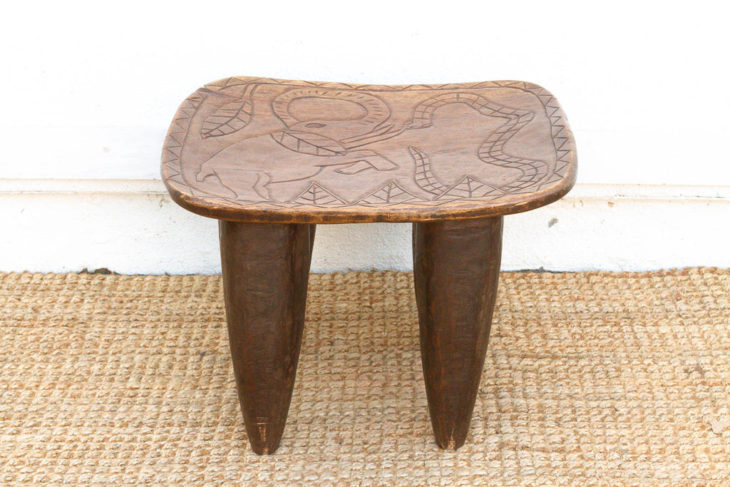 Elephant Motif African Senufo Table