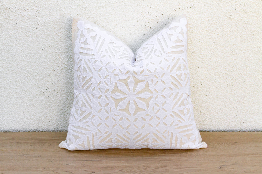 Kesar Bloom Applique Pillow Cover
