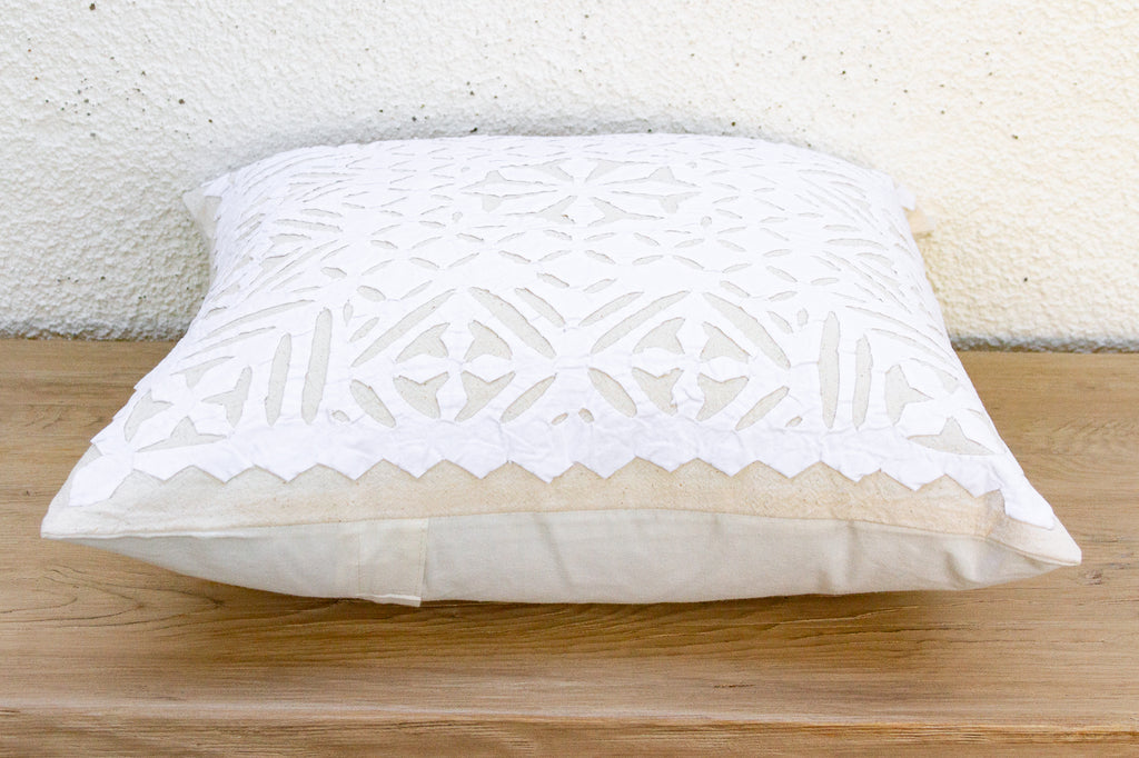 Kesar Bloom Applique Pillow Cover