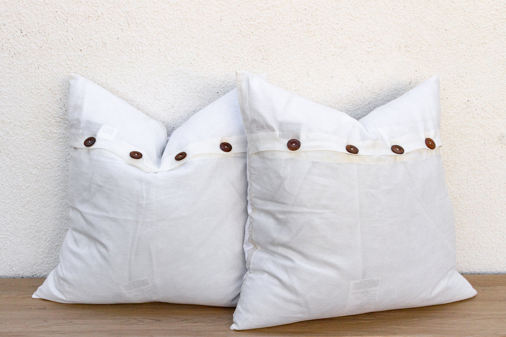 Rajwari Rose, Pair of Appliqué Pillow Covers