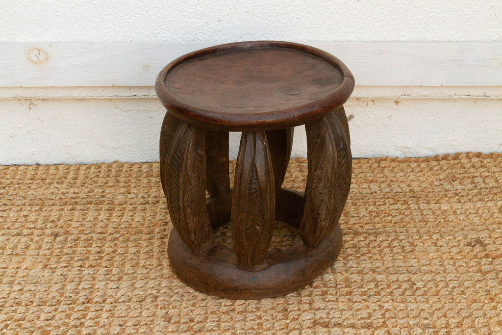 Antique Rustic Minimalist Lobi Stool (Trade)