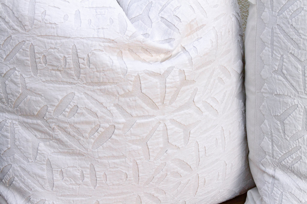 Spring Time, Pair of Appliqué Pillow Covers