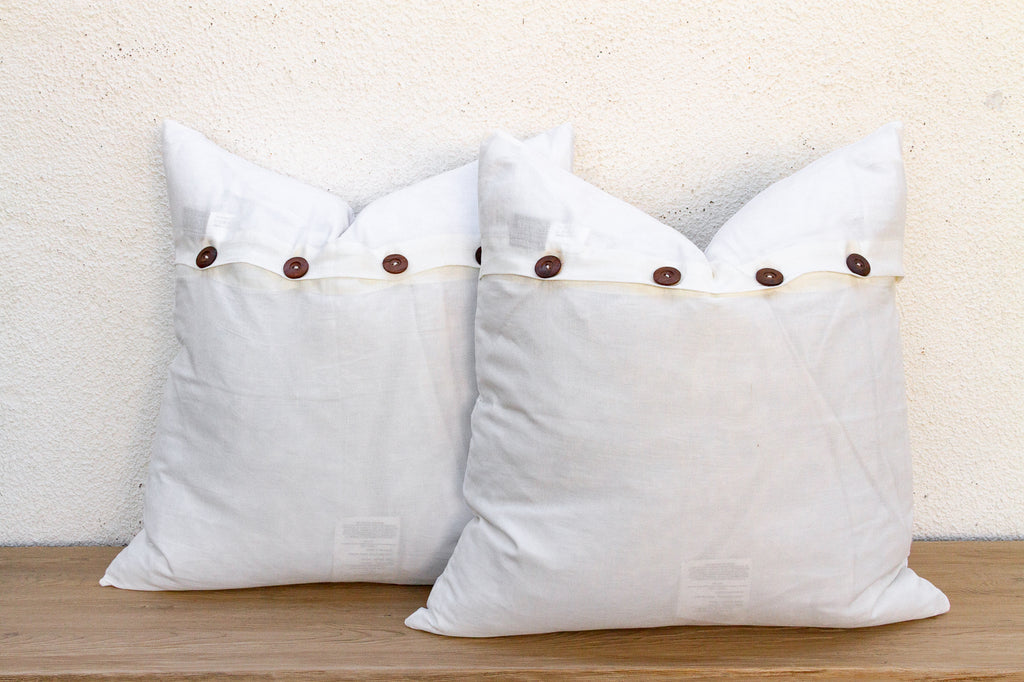 Spring Time, Pair of Appliqué Pillow Covers