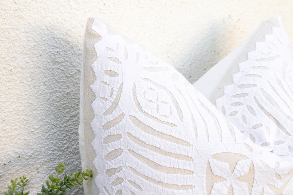 Desert Star Appliqué Pillow Cover