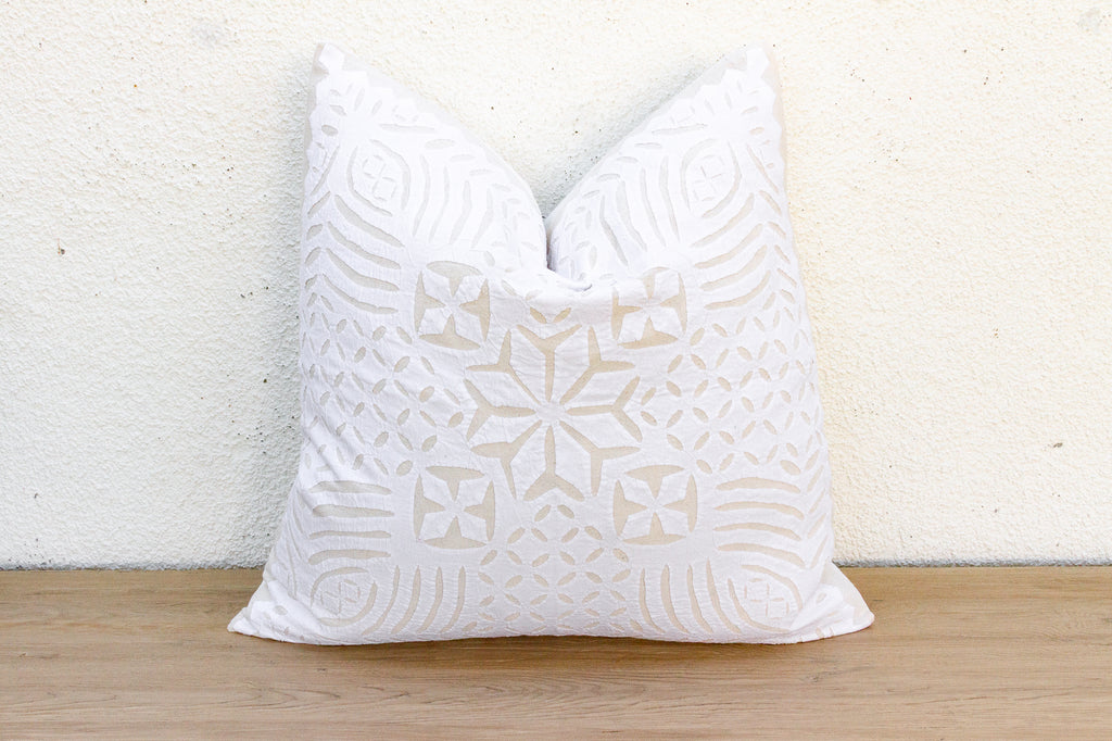 Desert Star Appliqué Pillow Cover