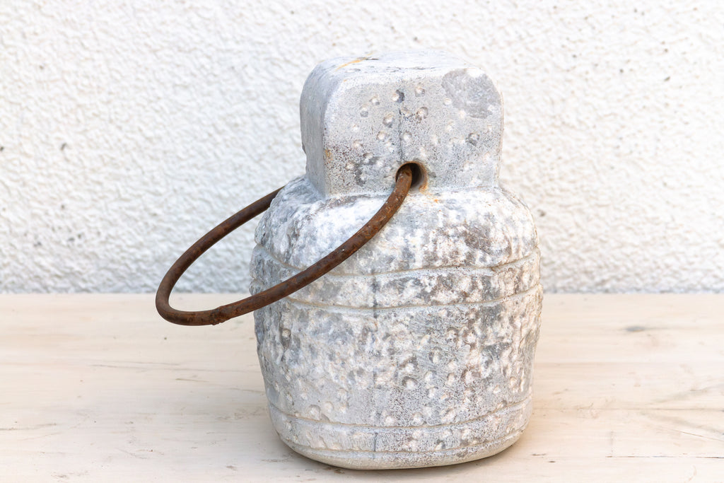 From Handle Carved Stone Door Stop