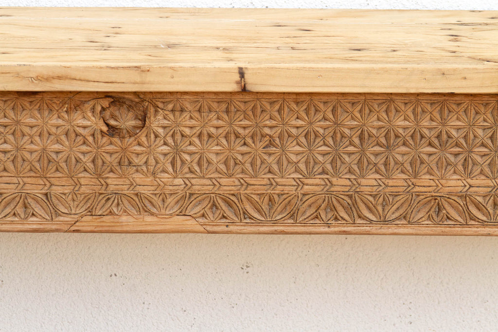 Antique Rajasthani Carved Beam Console Table (Trade)