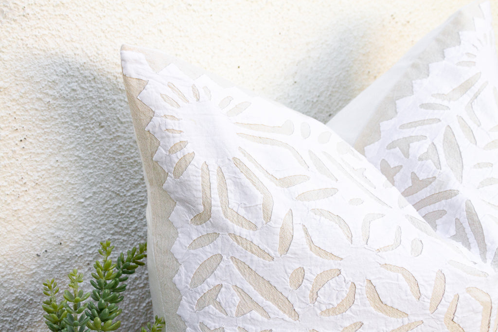 Blossom Array Appliqué Pillow Cover (Trade)