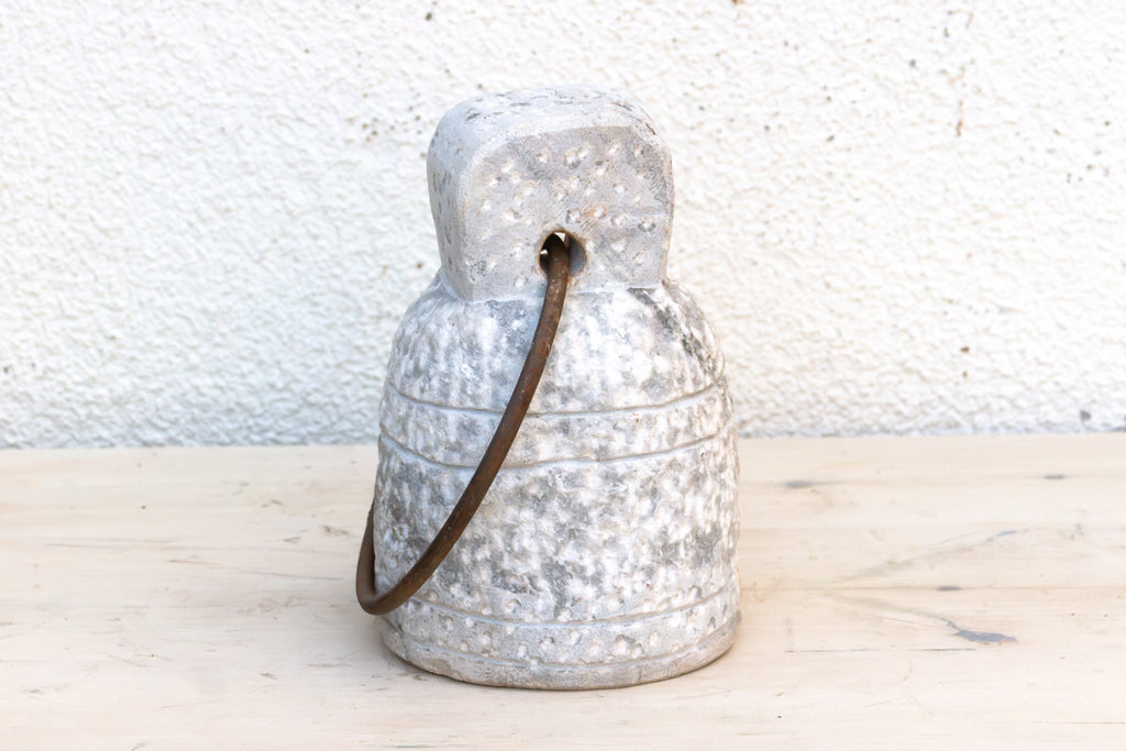 Bell Form Carved Stone Door Stop