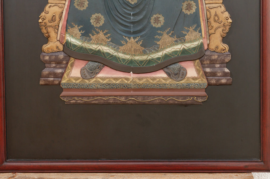 Set of Large Chinese Stone Ancestor Portraits