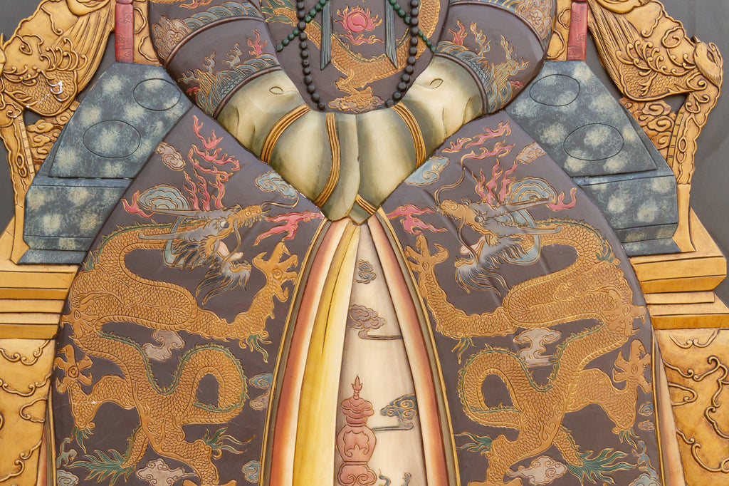 Set of Large Chinese Stone Ancestor Portraits