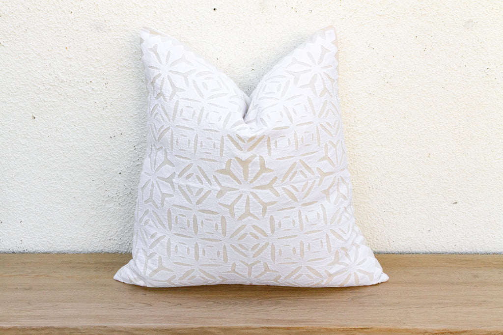 Desert Geometry Appliqué Pillow Cover (Trade)