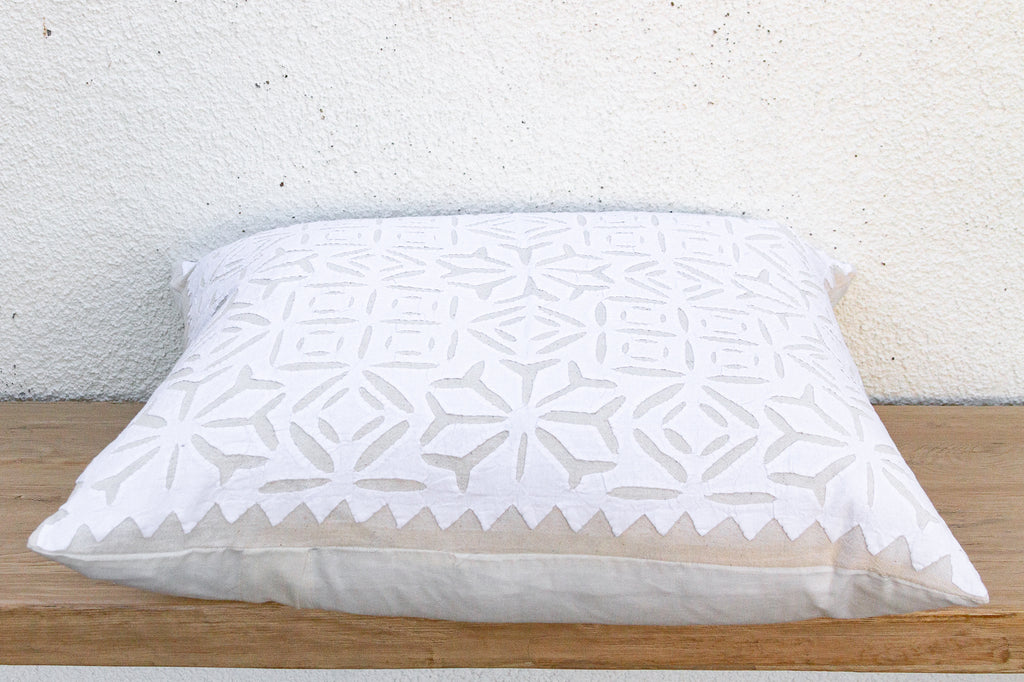 Desert Geometry Appliqué Pillow Cover (Trade)
