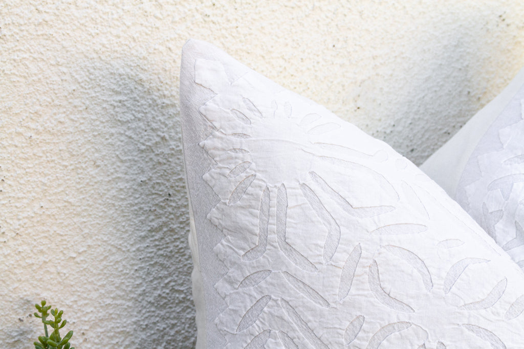 Meadow Bloom Appliqué Pillow Cover (Trade)