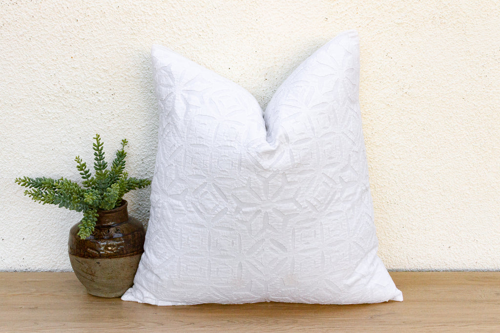 Morning Star Appliqué Pillow Cover