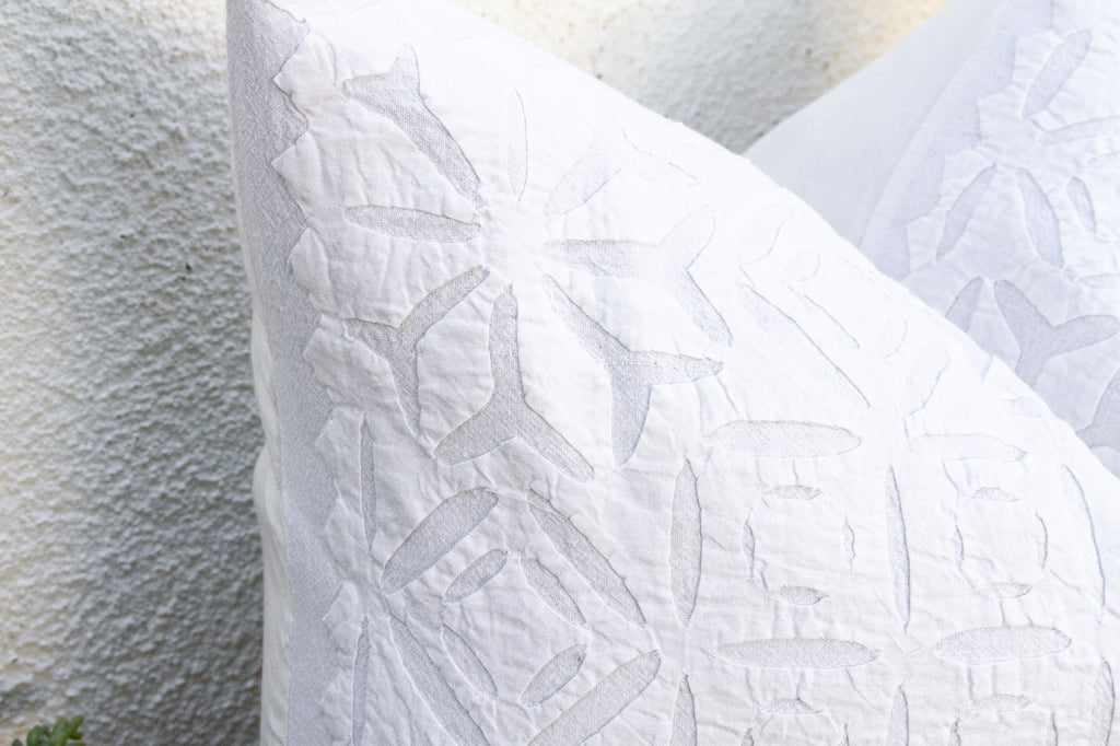 Morning Star Appliqué Pillow Cover