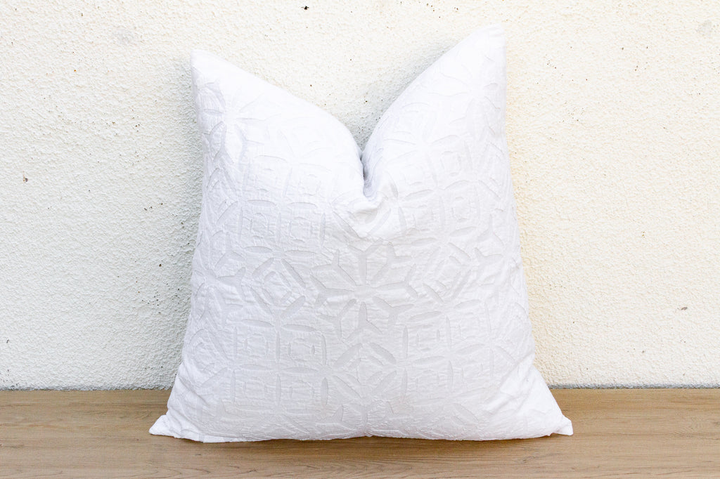 Morning Star Appliqué Pillow Cover