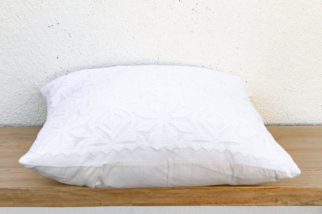 Morning Star Appliqué Pillow Cover