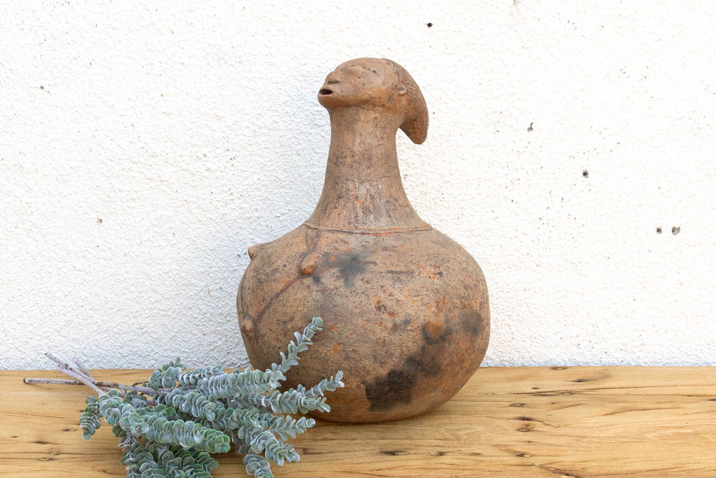 Antique Mangbetu Anthropomorphic Terracotta Vessel (Trade)