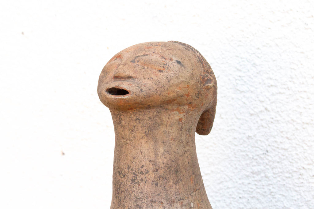 Antique Mangbetu Anthropomorphic Terracotta Vessel (Trade)