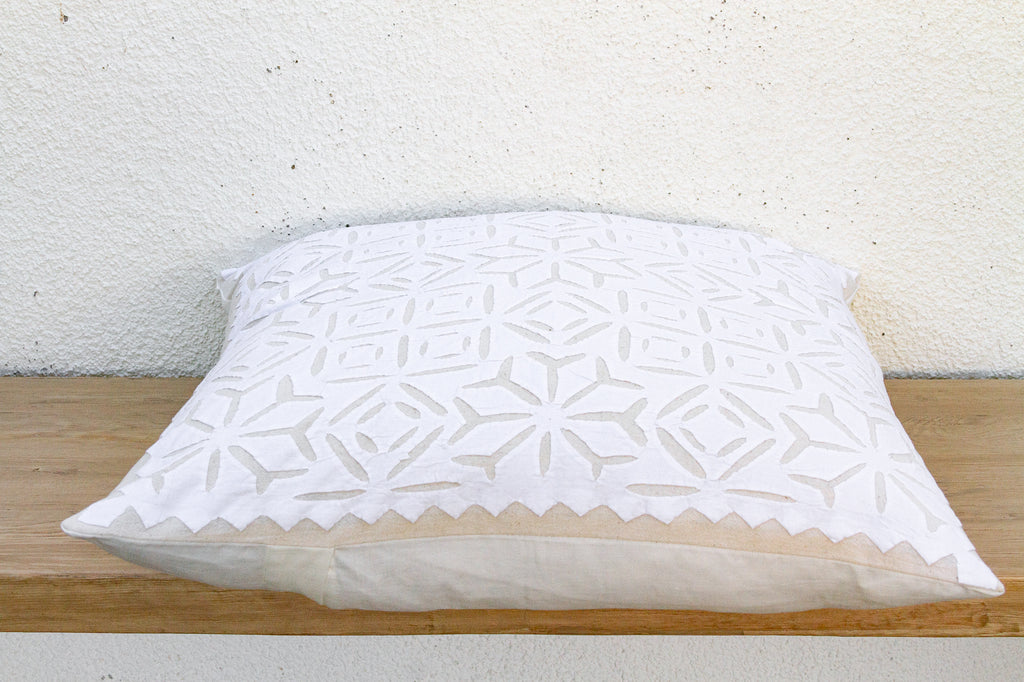 Starry Blossom Appliqué Pillow Cover (Trade)