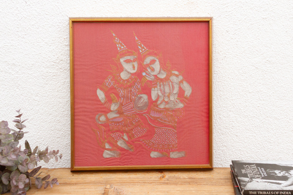 Vintage Thai Ceremonial Parade Framed Art