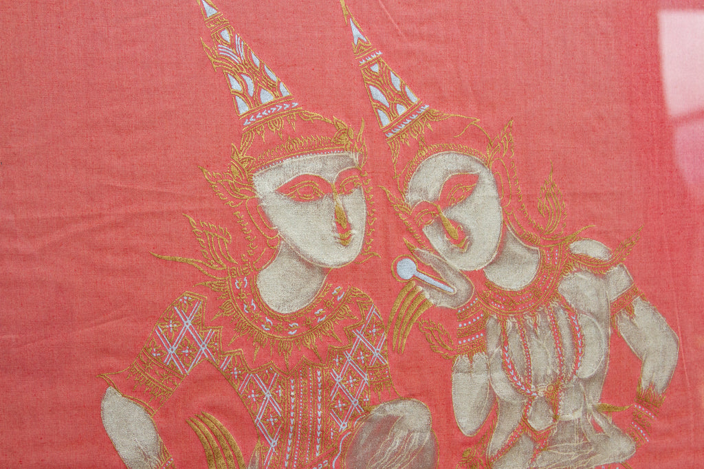 Vintage Thai Ceremonial Parade Framed Art